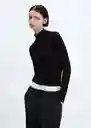 Camiseta Second Negro Talla S Mujer Mango