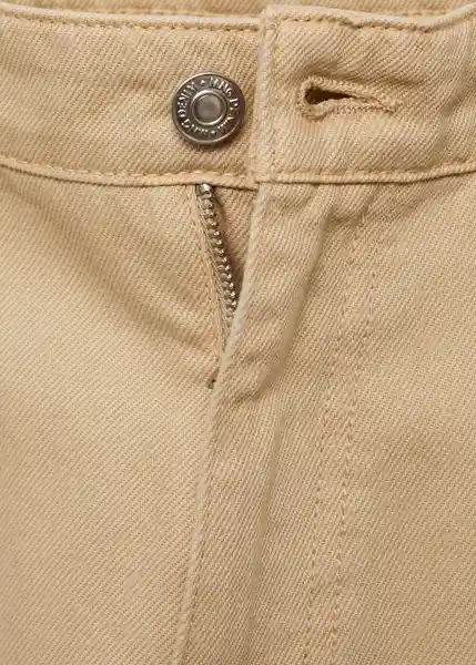 Jean Bob Beige Talla 40 Hombre Mango