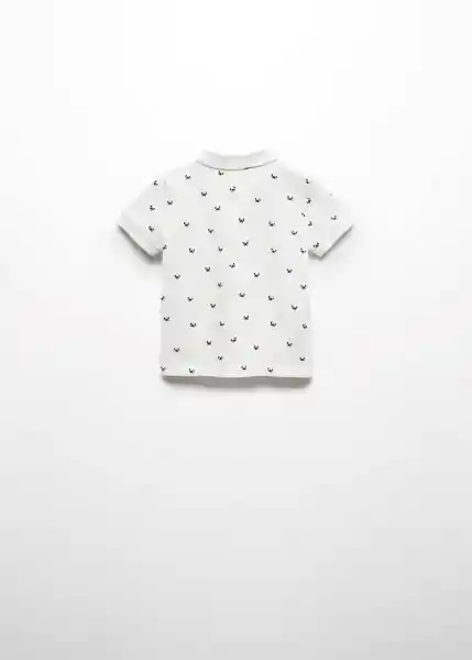 Camiseta Polo Javi6p Offwhite Talla 70 Niños Mango