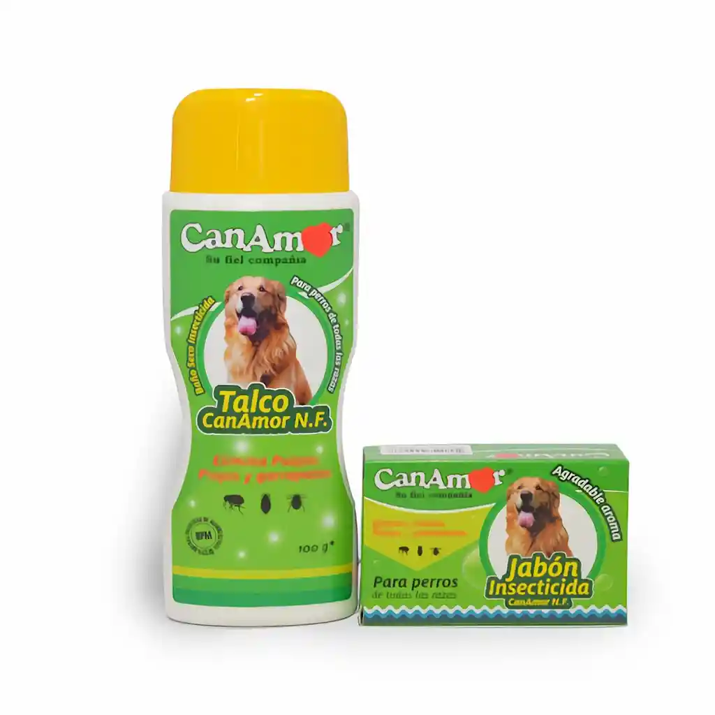 Can Amor Talco Insecticida 100G + Jabon Insecticida