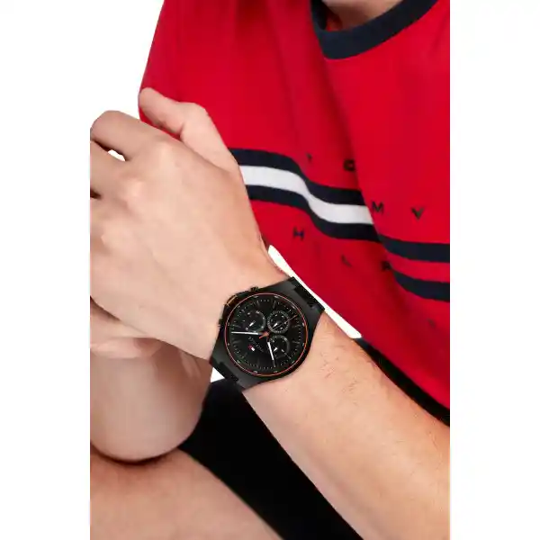 Reloj Justin Hombre Negro 1792056 Tommy Hilfiger