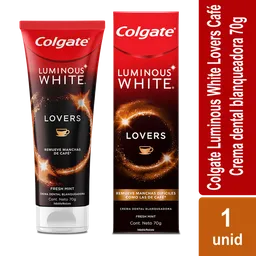 Colgate Crema Dental Luminous White Lovers Café