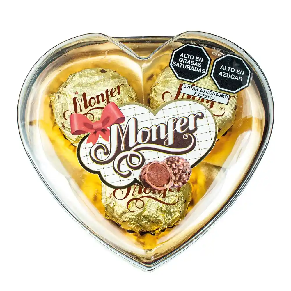 Bombones Choc Monfer Corazon Dorado X3un