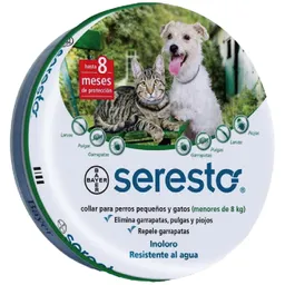 Bayer Seresto Collar Antipulgas Perros y Gatos Pequeños