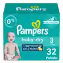 Pampers Pañal Desechable Baby Dry Etapa 3 32 Und