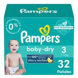 Pampers Pañal Desechable Baby Dry Etapa 3 32 Und