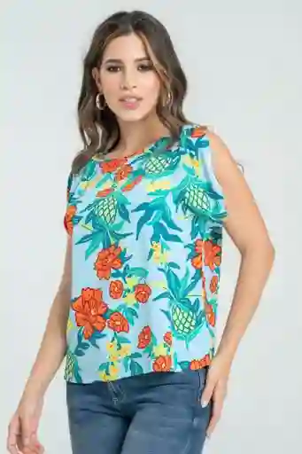 Blusa Christy Color Azul Claro Talla XL Ragged