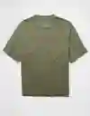 Camiseta Hombre Verde Talla Medium 4597315 American Eagle