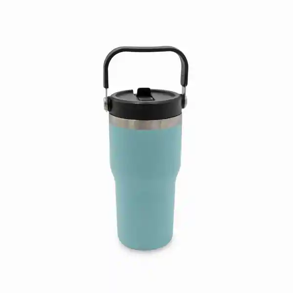 Termo Doble Pared Menta Con Manija 600 mL Ambiente Gourmet