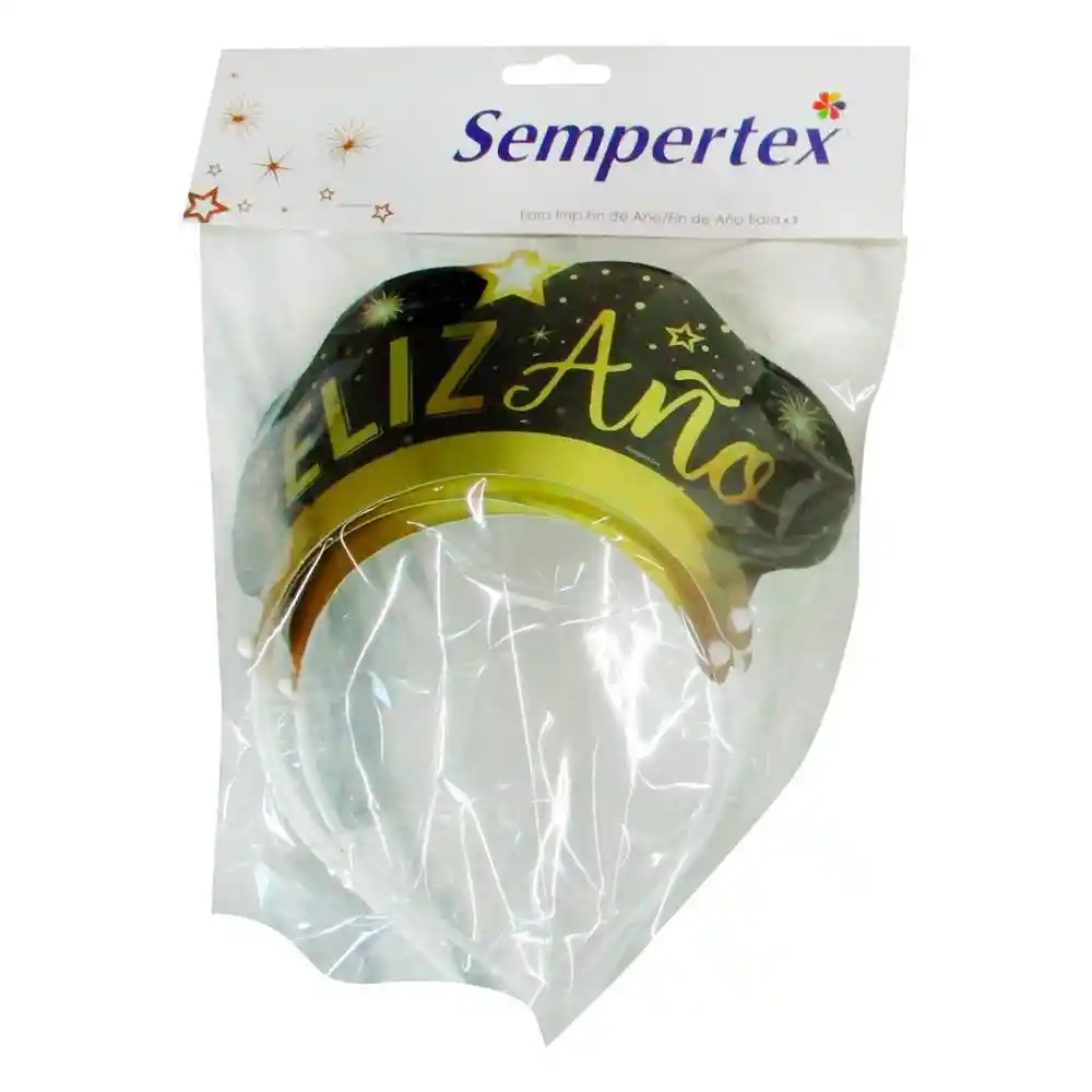 Tiara Fin Año Cartón Sempertex 7703340408149