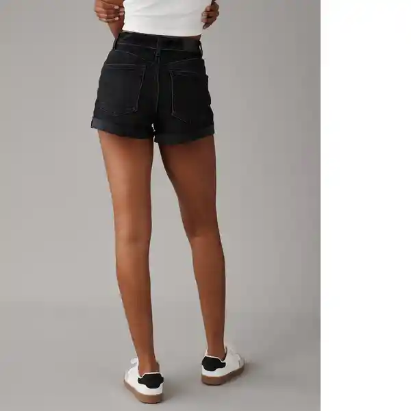 Short Mujer Negro Talla: 2 American Eagle