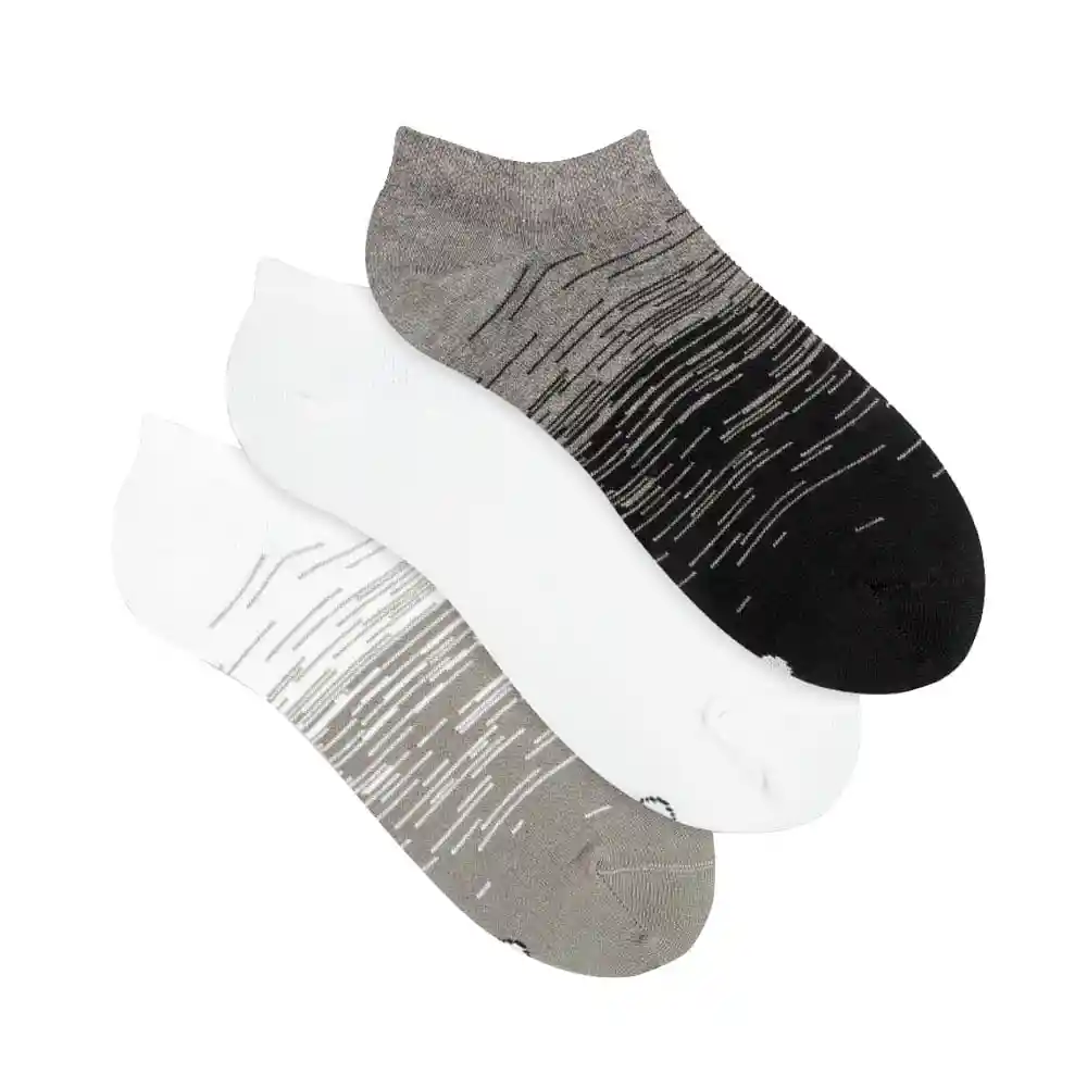 Medias Deportivas Tobilleras Femenino Multi End X3 Punto Blanco Talla 9-11