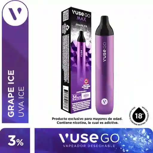 Vuse go Max Vapeador Grape Ice