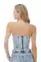 Top Corse Azul Para Mujer Dream