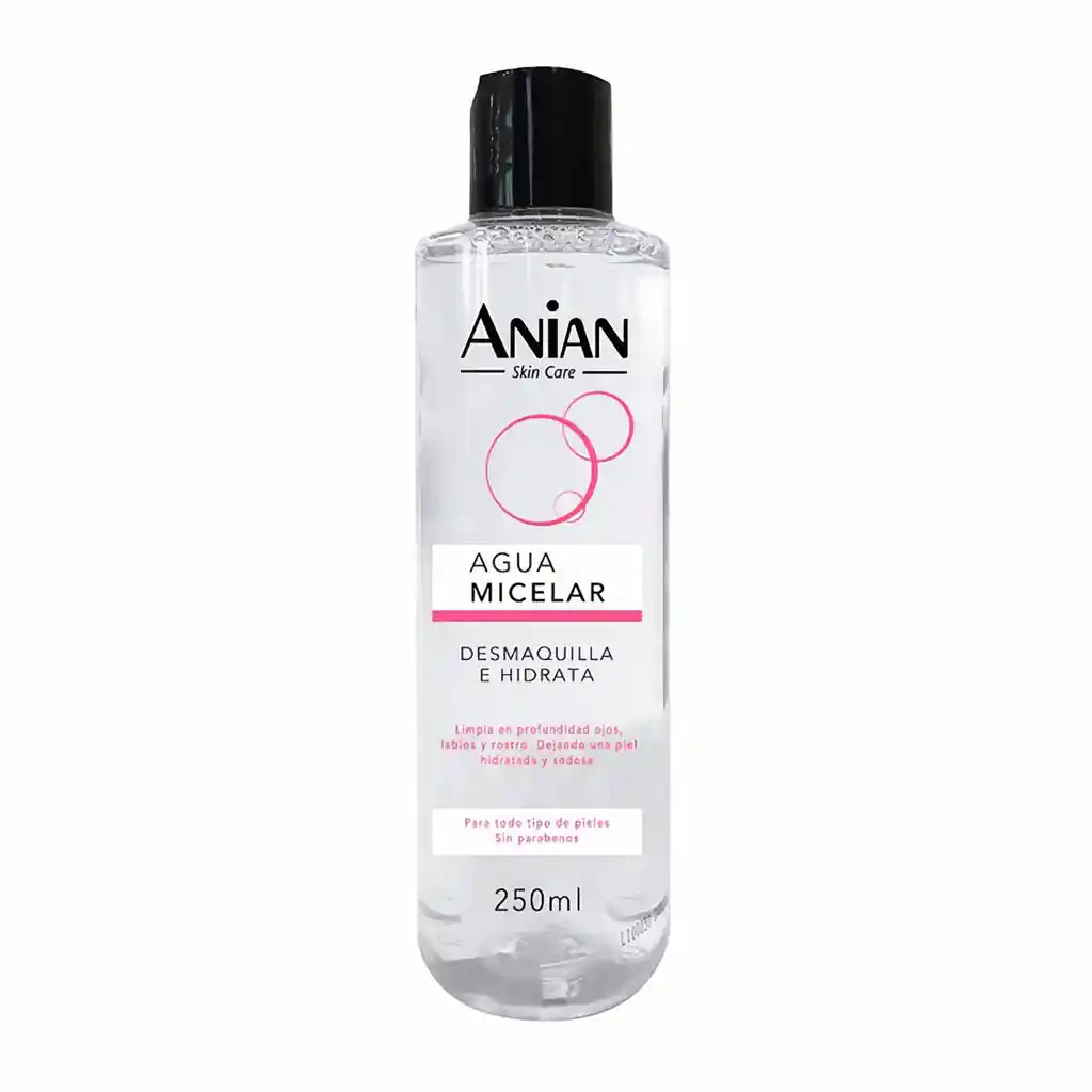 Anian Agua Micelar Desmaquillante e Hidratante