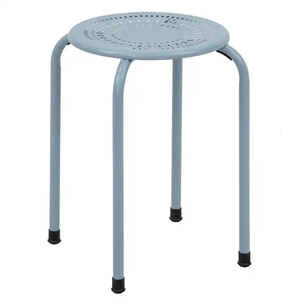 M + Design Piso/banquito Troquelado Azul 30 X 30 X 45 Cm