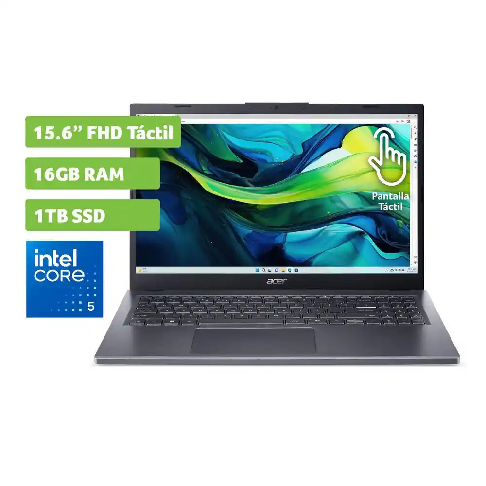 Computador Acer Portatil A1551mt5390 Intel Core I5 120 u Ram 16 Gb 1 Tb Ssd A1551mt5390