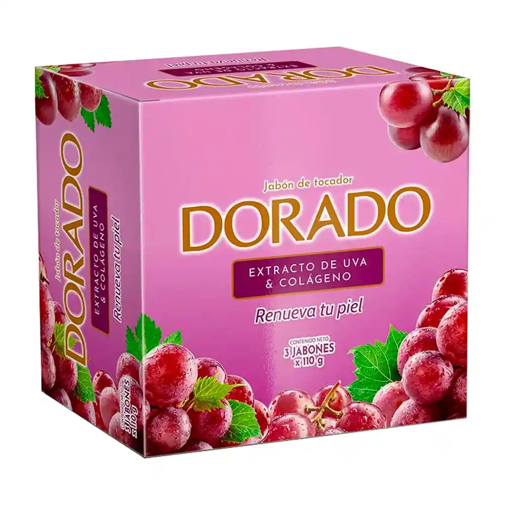 Jabón Dorado Uva Colageno