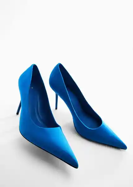 Zapatos Giround Azul Talla 41 Mujer Mango