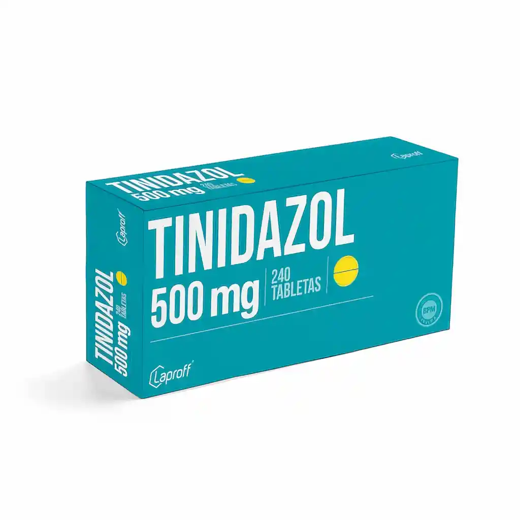 Tinidazol 500 Mg Antibiótico en Tabletas
