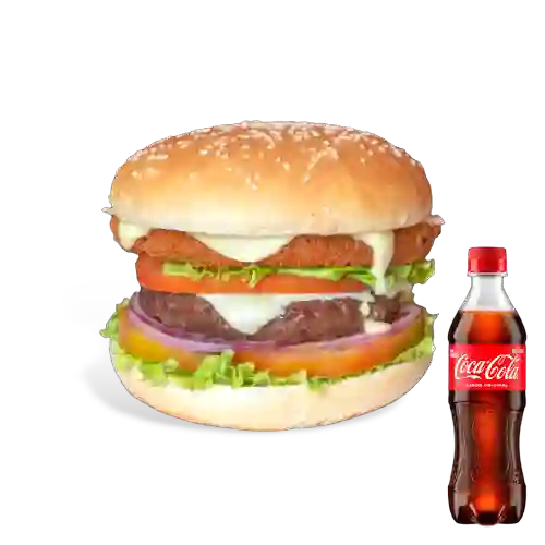 Combo Doble Carne Mixta + Coca Cola 400 ml