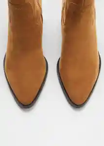Botines Adri Tabaco Talla 37 Mujer Mango