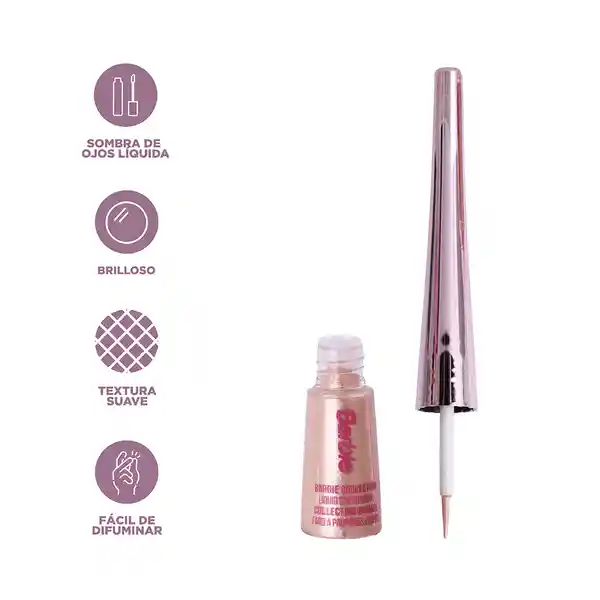 Delineador de Ojos Serie Barbie Rosa Claro Con Brillos Miniso