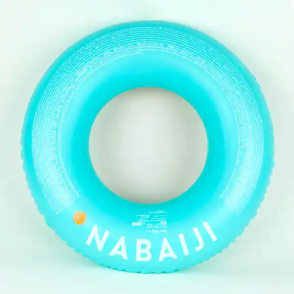 Nabaiji Flotador de Dona Inflable Con Agarraderas Piscina Verde