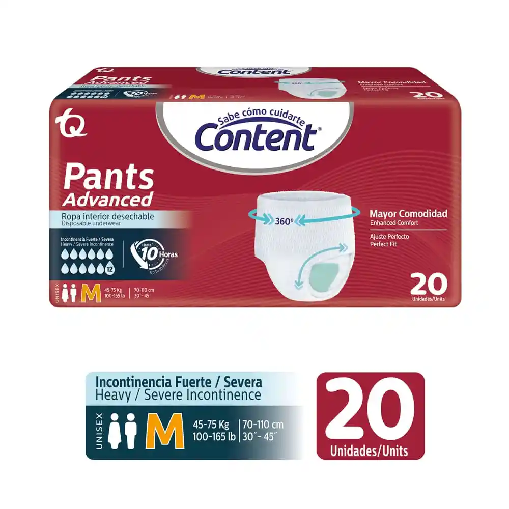Pañales Content Pants Advanced M Bolsa