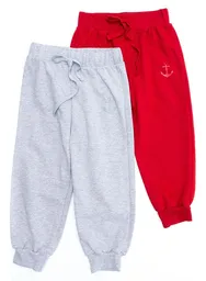 Jogger Niño Gris y Rojo Talla 5 People