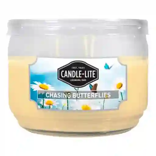 Candle-Lite Vela en Vaso Chasing Butterflies