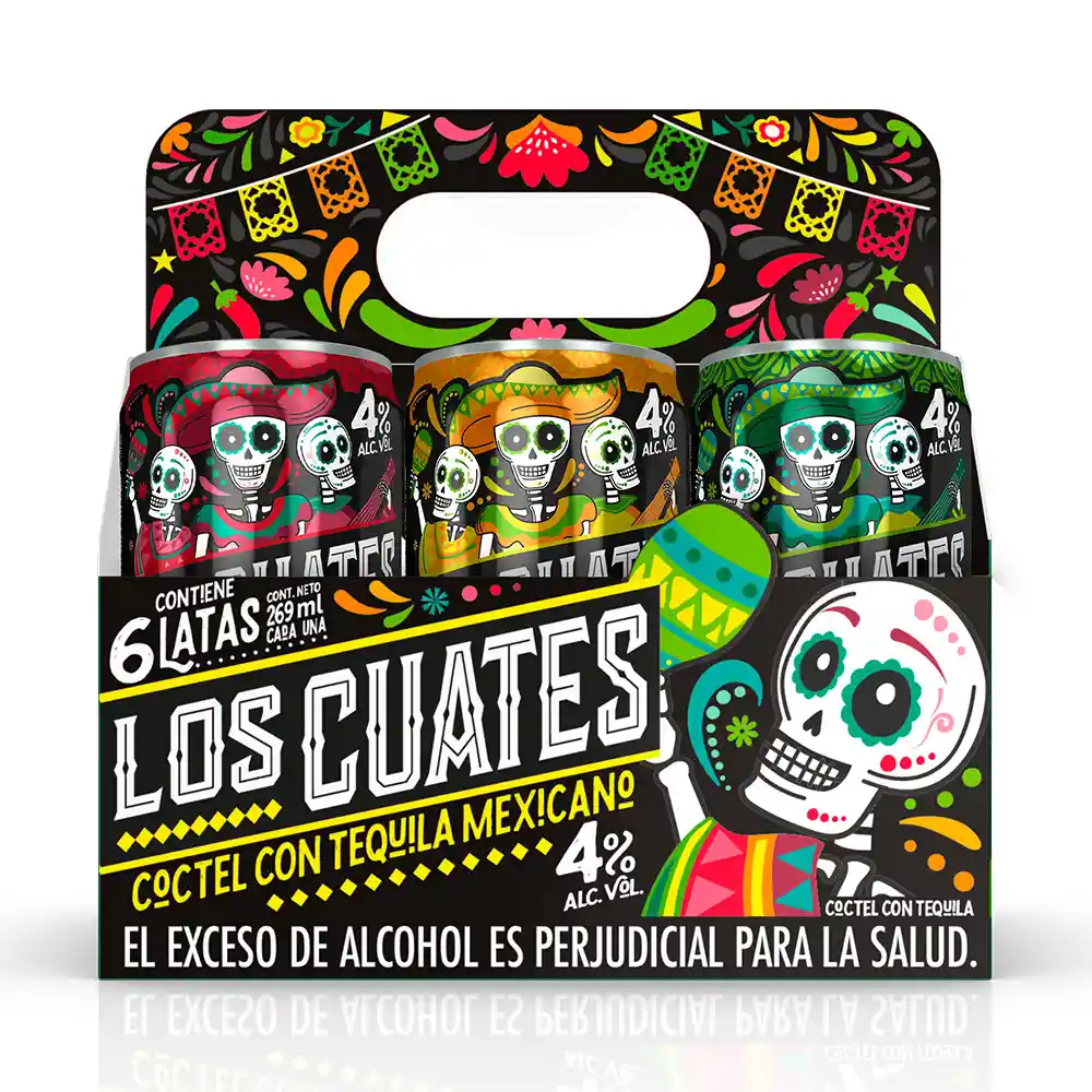 Aperitivo Los Cuates Surtido X 6 Und X C-u