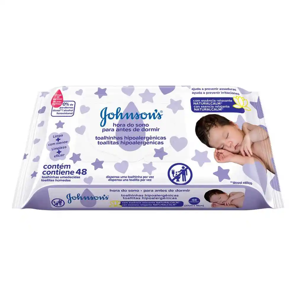  Johnsons Toallitas Humedas Para Bébé Hora Del Sueno 