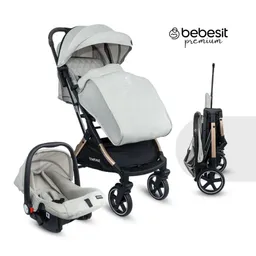 Bebesit Coche Travel System Compacto Pixel Beige