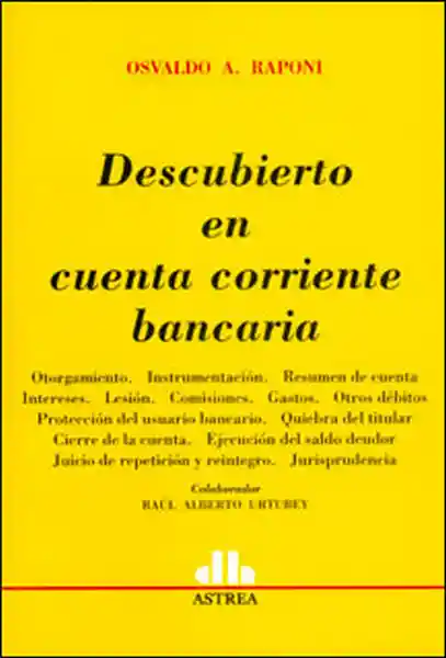 Corriente Descubierto En Cuentabancaria - Osvaldo Raponi