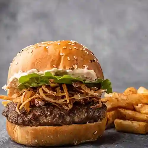 Burguer Chorizo Dip + Papas