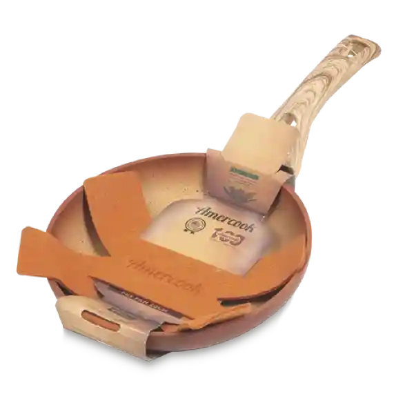 Amercook Sartén Aluminio Terracota 20 cm