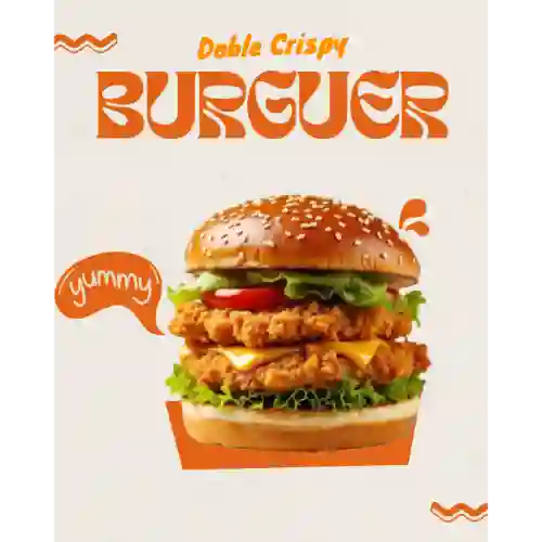 Hamburguesa Doble Pollo Crispy