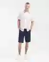 Bermuda Masculino Azul Clasico Oscuro Talla 34 Chevignon