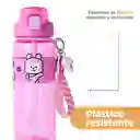 Botella Con Correa y Funda Serie Rosa 800 mL Bt21 Miniso