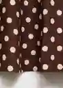 Falda Romeo Chocolate Talla 34 Mujer Mango