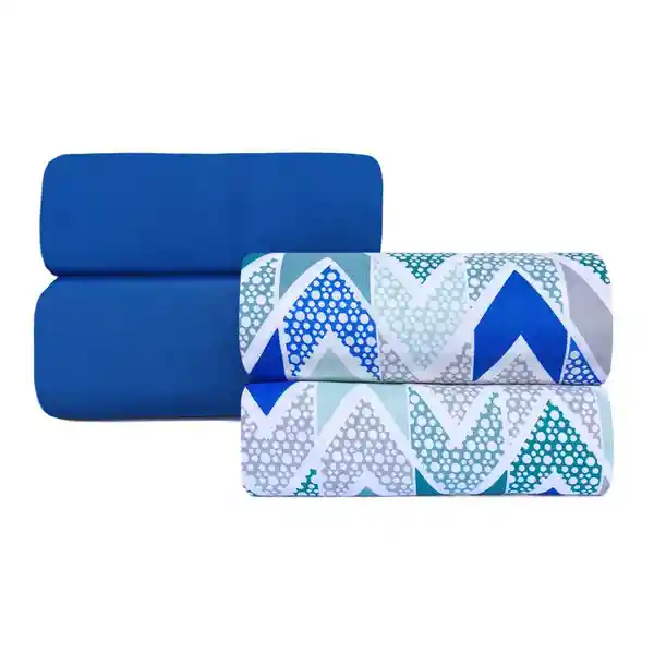  Set Juego De Cama Sllo Microfibra Estampado 23260541 Exito 