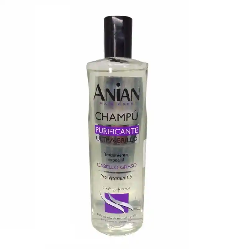 Anian Champú Purificante Ultra Brillo Cabello Graso