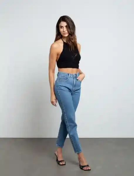 Jean Mujer Azul Índigo Medio Talla 10 493E006 Naf Naf