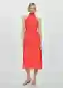 Vestido Adela Coral Talla XL Mujer Mango