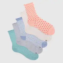 Medias Deportivas Tobilleras Para Niños Sabino Nylon Jr. X5 Galax Talla 8-10