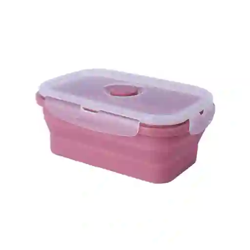 Contenedor  Alimento Plegable Silicona Rojo 800 mL Miniso