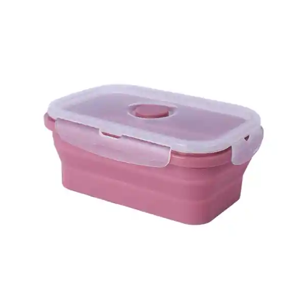Contenedor  Alimento Plegable Silicona Rojo 800 mL Miniso
