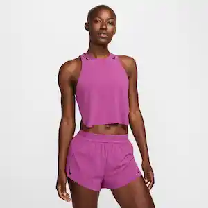 Nike Camisa Polo Arswft Crop Tank Morado Talla S Ref: FN2713-518