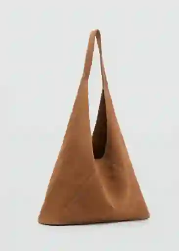 Bolso M Law Cuero Talla 99 Mujer Mango
